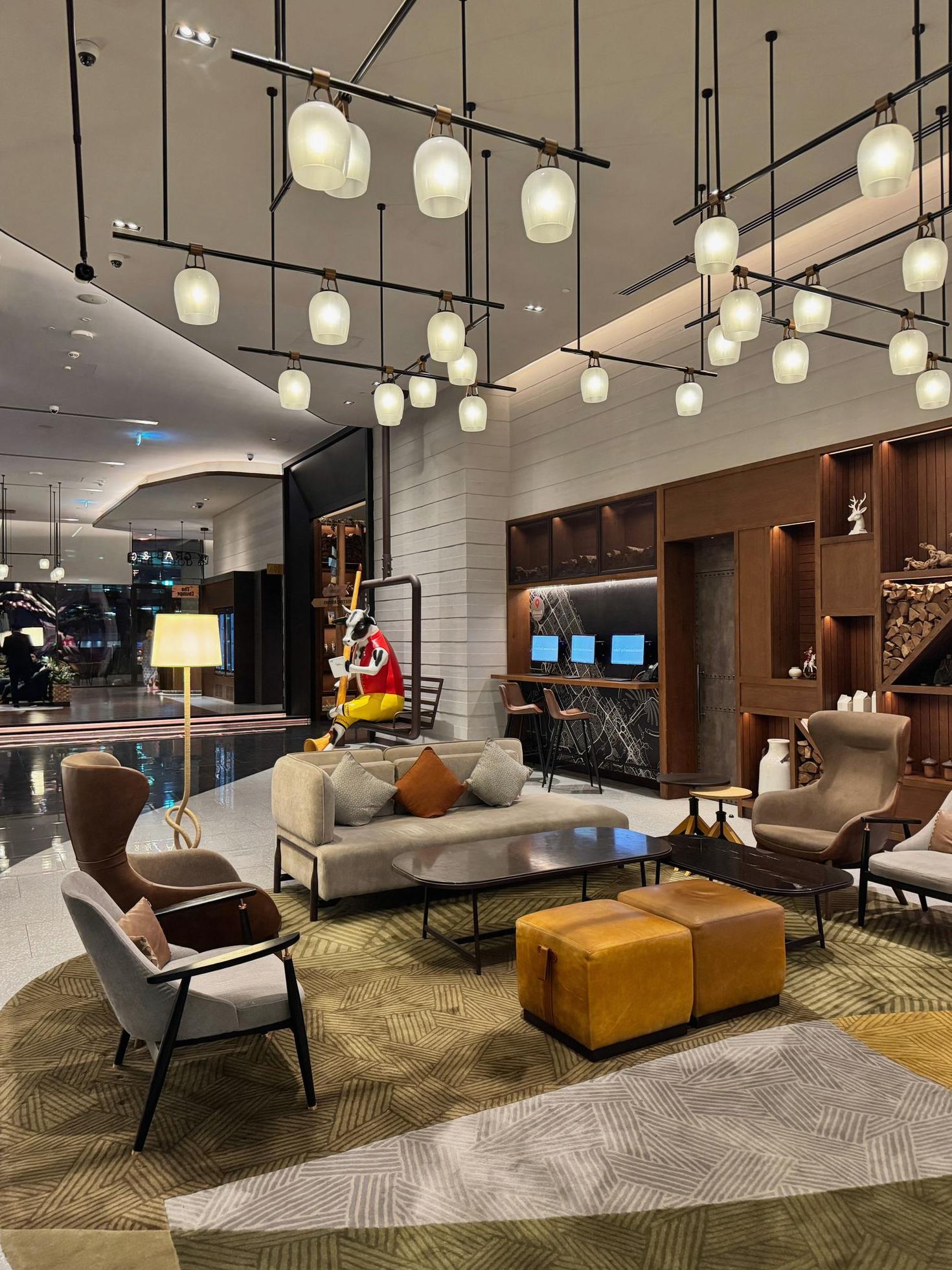 Elegant common area at Joyquora Hotel