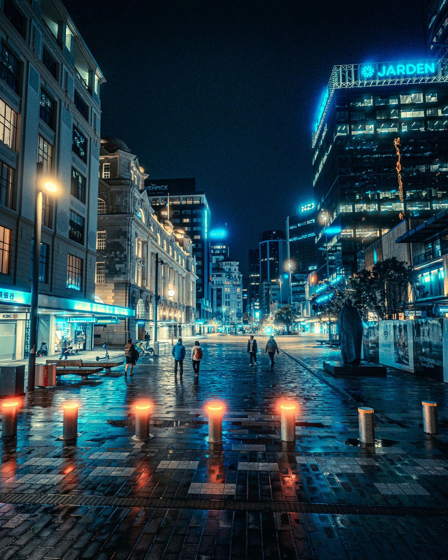 Auckland city twilight