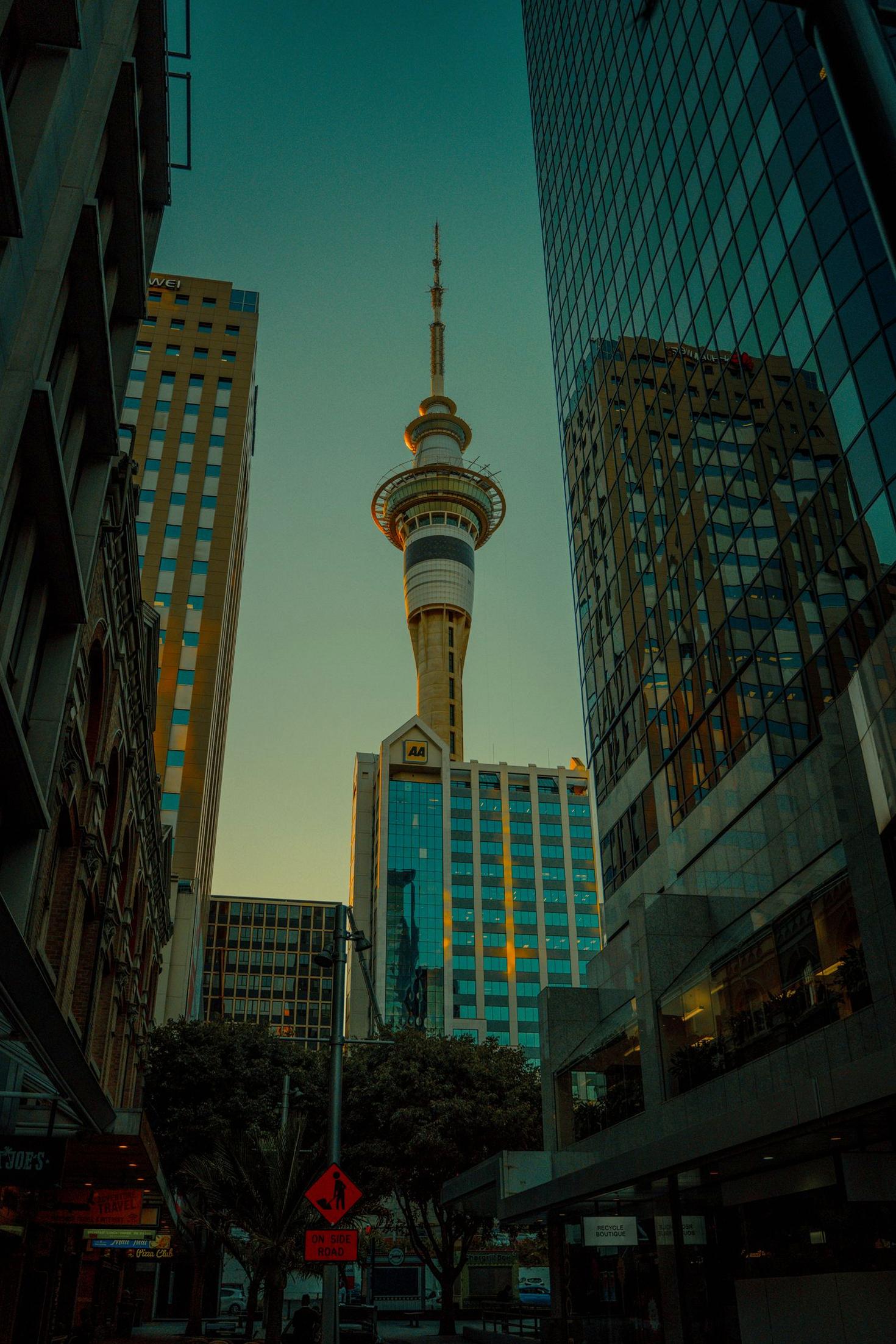 Auckland skyline directions